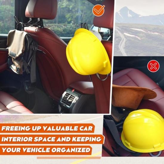 1 Pcs Hard Hat Hanger, Hard Hat Holder for Truck SUV Car Seat to Keep Cap - 1
