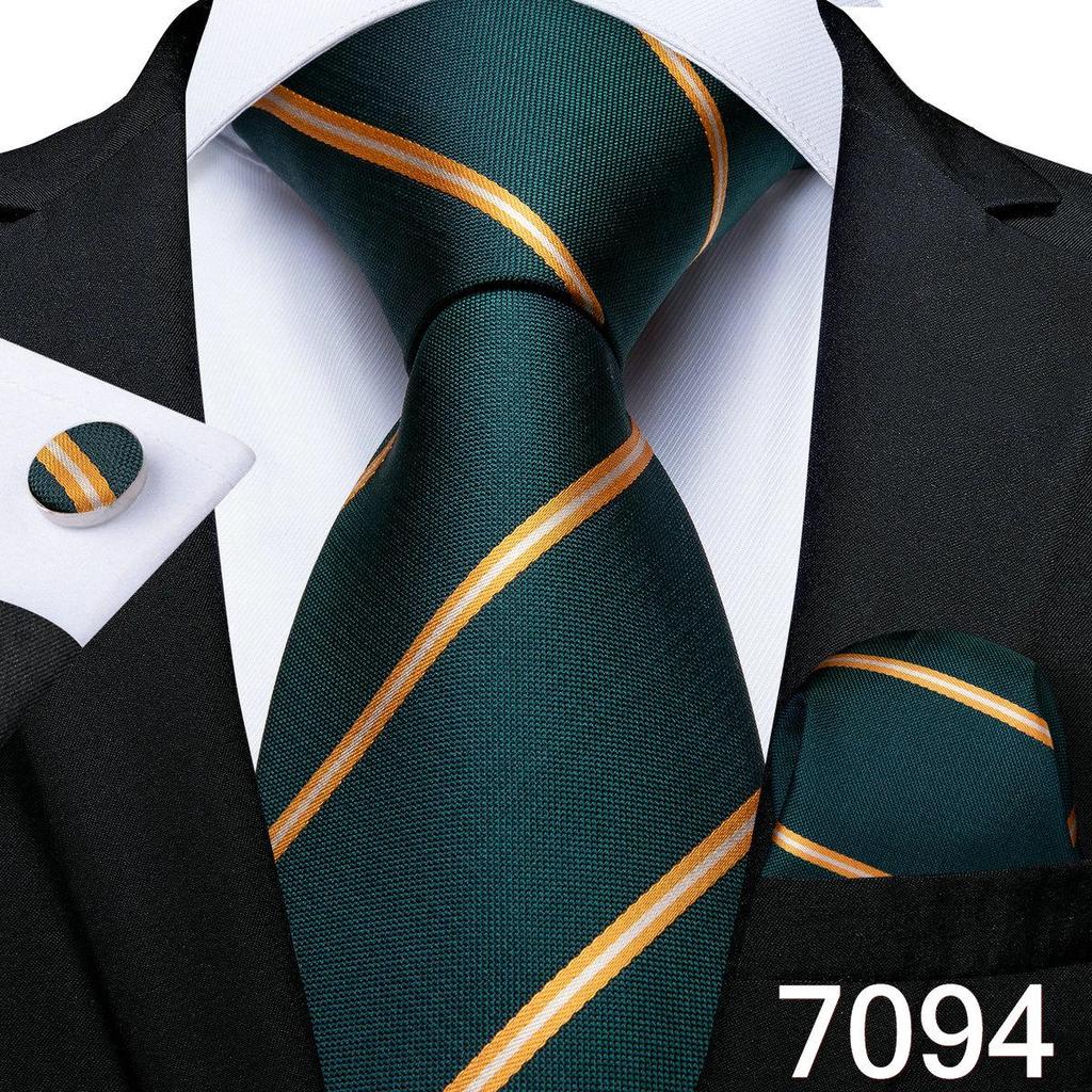 Dibangu Мужской галстук, карманный квадратный набор запонок для свадебной деловой вечеринки