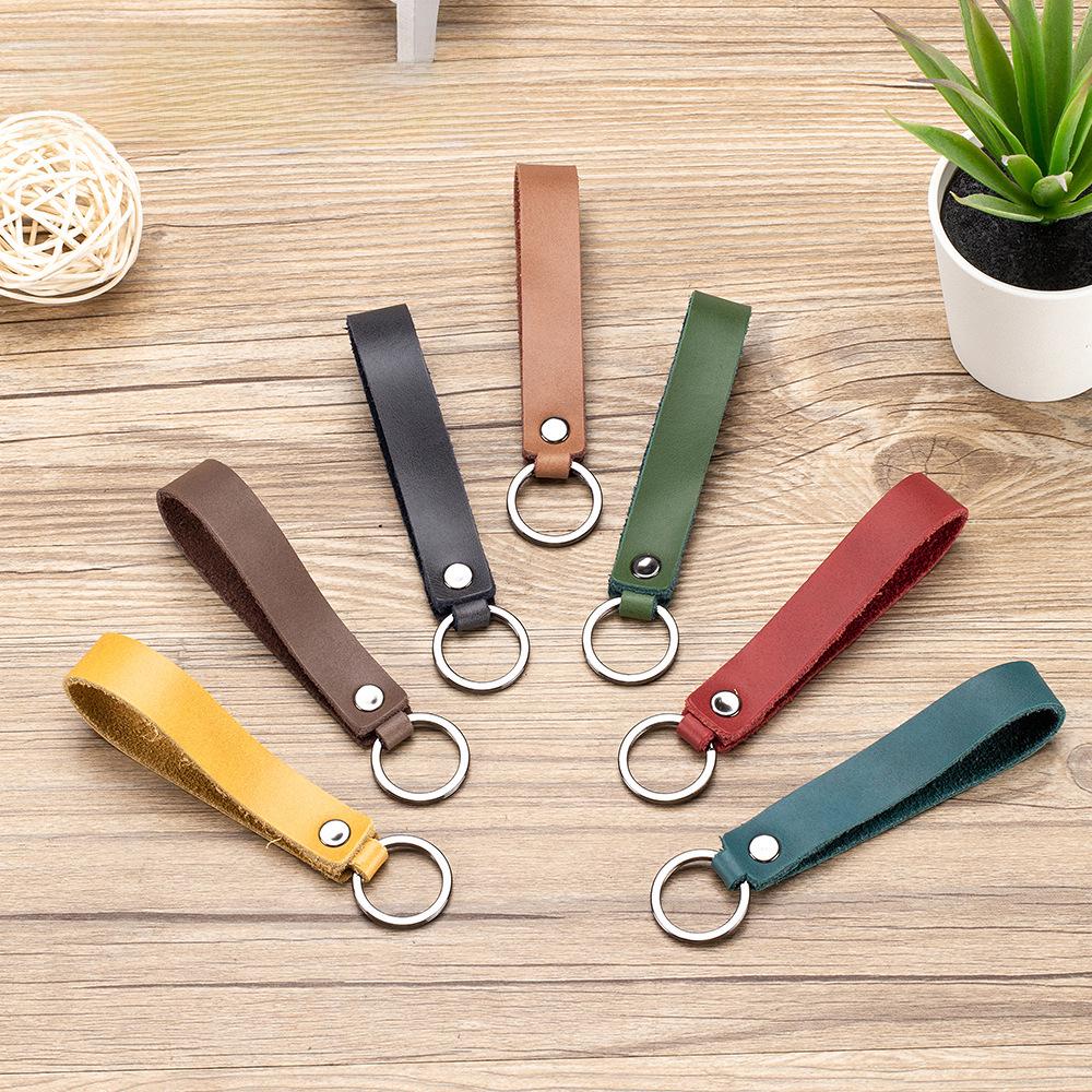 Винтажный кожаный USB-брелок с пряжкой - унисекс ретро-ювелирный подарок