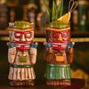 Ethnic Style Ceramic Tiki Mug Funny Beer Beverage Cup Creative Beach Theme Mug  Camp