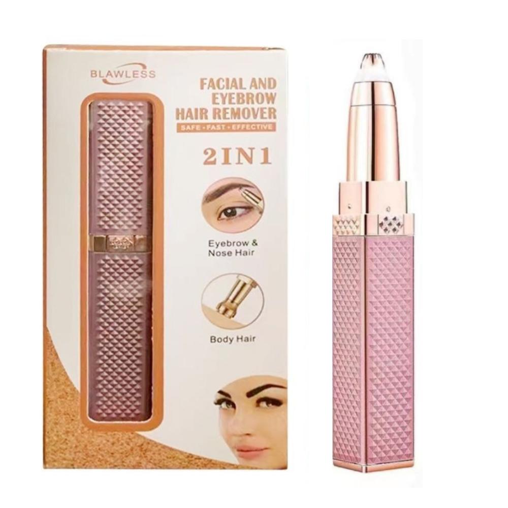 2 в 1 мини-электрический прибор для удаления волос на лице, бритва-депилятор, модное бикини, тело, лицо, губа, инструмент для удаления волос, бритва для губной помады для женщин