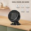 2000W Small Desktop Shaking Heater Space Heater Electric Warm Air Machine PTC Ceramic Heating Low Noise Mini Home Warmer Electric Heater 3s Rapid Hea