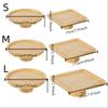 Retro Wooden Tall Tray Multifunctional Round Cake Stand Fruit Plate Cake Display Tray  Party Decor