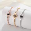 Luxury Style Jewelry Design Custom Photo Projection Bracelet Copper Brass Zirconia Women Men Tennis Chain Bracelet