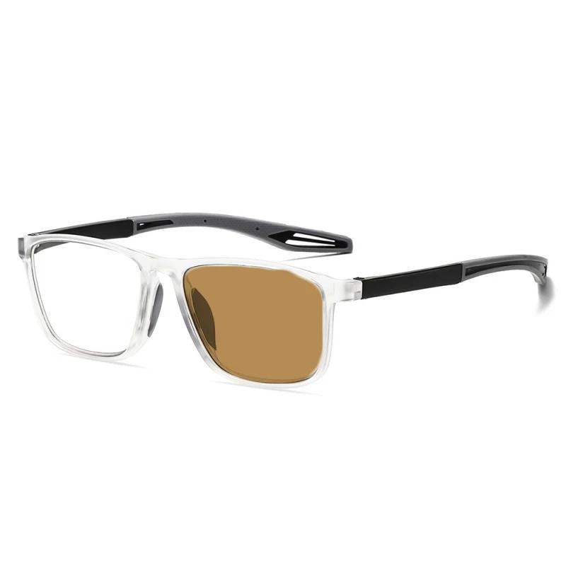 Vintage Far Sight Photochromic Glasses Fashion Sqaure HD Lens Reading Glasses Men Women Intelligent Sun Glasses 0+1.0+2.0+4.0