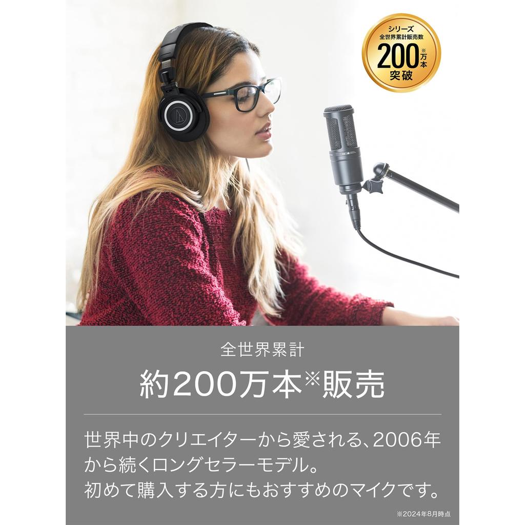 Audio Technica AT2020GM конденсаторный микрофон XLR видео распространение дома запись подкаст прямая трансляция DTM игры игра Gunmetal []