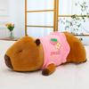 Summer style series capybara plush toy seaside scenic spot souvenir travel floral skirt capybara doll
