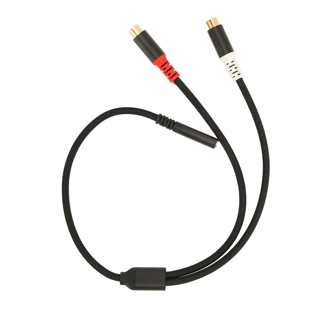 3,5 мм гнездо на 2 RCA гнездо кабель 2-сторонняя передача 24K позолоченный HiFi стерео RCA Y-разветвитель кабель