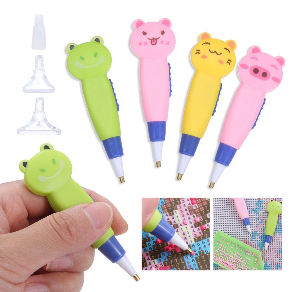 Cross Stitch Cartoon Animals Diamond Painting Tools LED Light 5D Diamond Painting Point Drill Pen