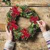 5/30PCS Artificial Berry Branches Christmas Red Fake Holly Berries Bouquet DIY Wreath Xmas Tree New Year Home Party Decoration