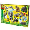 Molding and Painting - SES CREATIVE - Hobby - Animals - Washable Plaster - 11 Figures To Create - Age : 5+