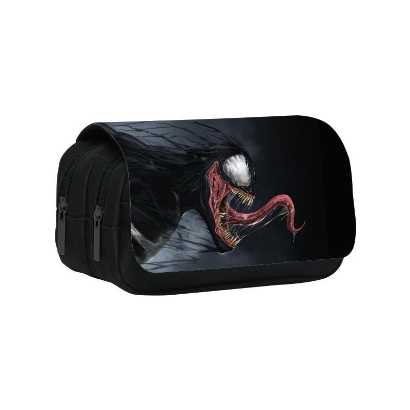 Marvel Venom Print Double Layer Stationery Storage Bag For Middle School Students