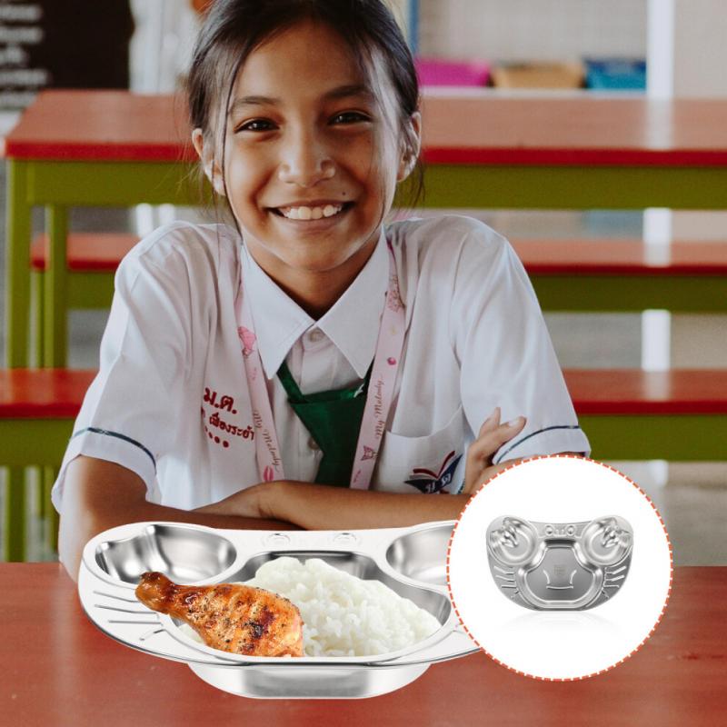 Portion Kids Plates Divided Children's Multi grid Food Separation