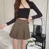 High Waist Pleated Skirt - Spring/Summer Edition, Anti-Exposure, Slim Fit, Short JK Style