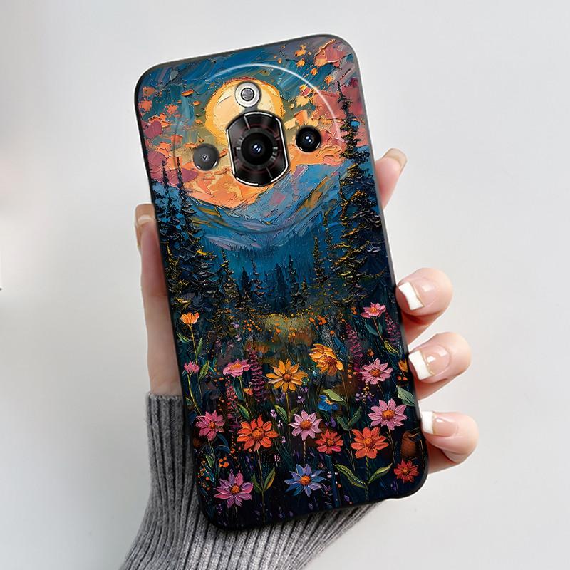 For ZTE Nubia Focus Pro 5G Case Z2351N Luxury Cute Heart Rabbit Soft TPU Silicon Matte Black Phone Casing Shockproof Back Cover
