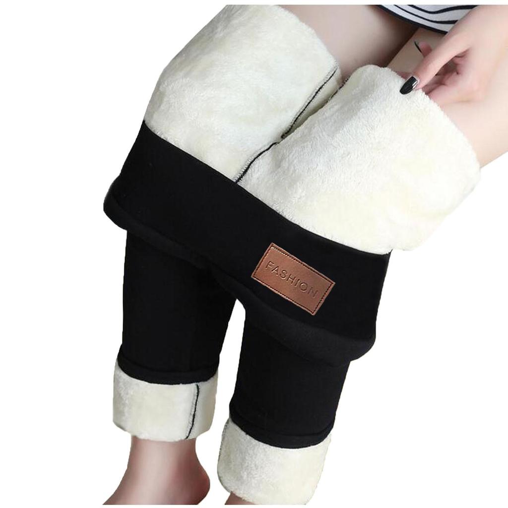 Женские зимние теплые леггинсы с флисовой подкладкой, плотные бархатные колготки, термоштаны