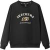 Skechers Простая универсальная удобная толстовка с длинным рукавом унисекс Угольно-черная L125U077-0018