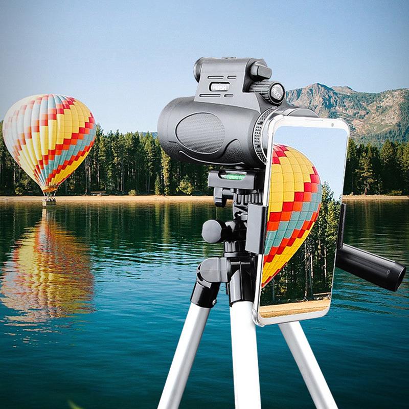 Телескоп HD Профессиональный монокуляр Мощный бинокль дальнего действия Высококачественный телескоп с зумом Портативный низкий уровень ночного видения Военный