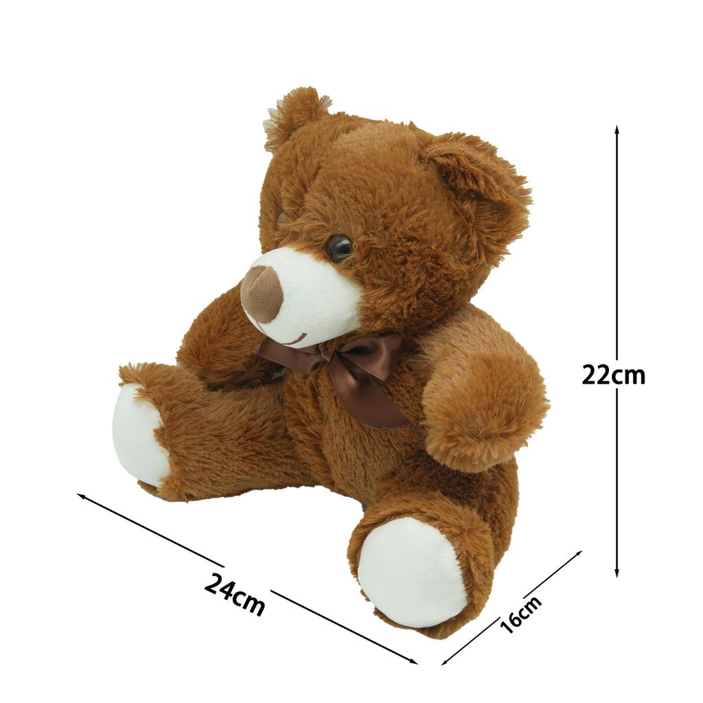 TreasuringU Cute Bear Plush Toys Cartoon Brown Animals Fluffy Dolls Kawaii Bear Stuffed Toy Funny Plushie Birthday Gifts