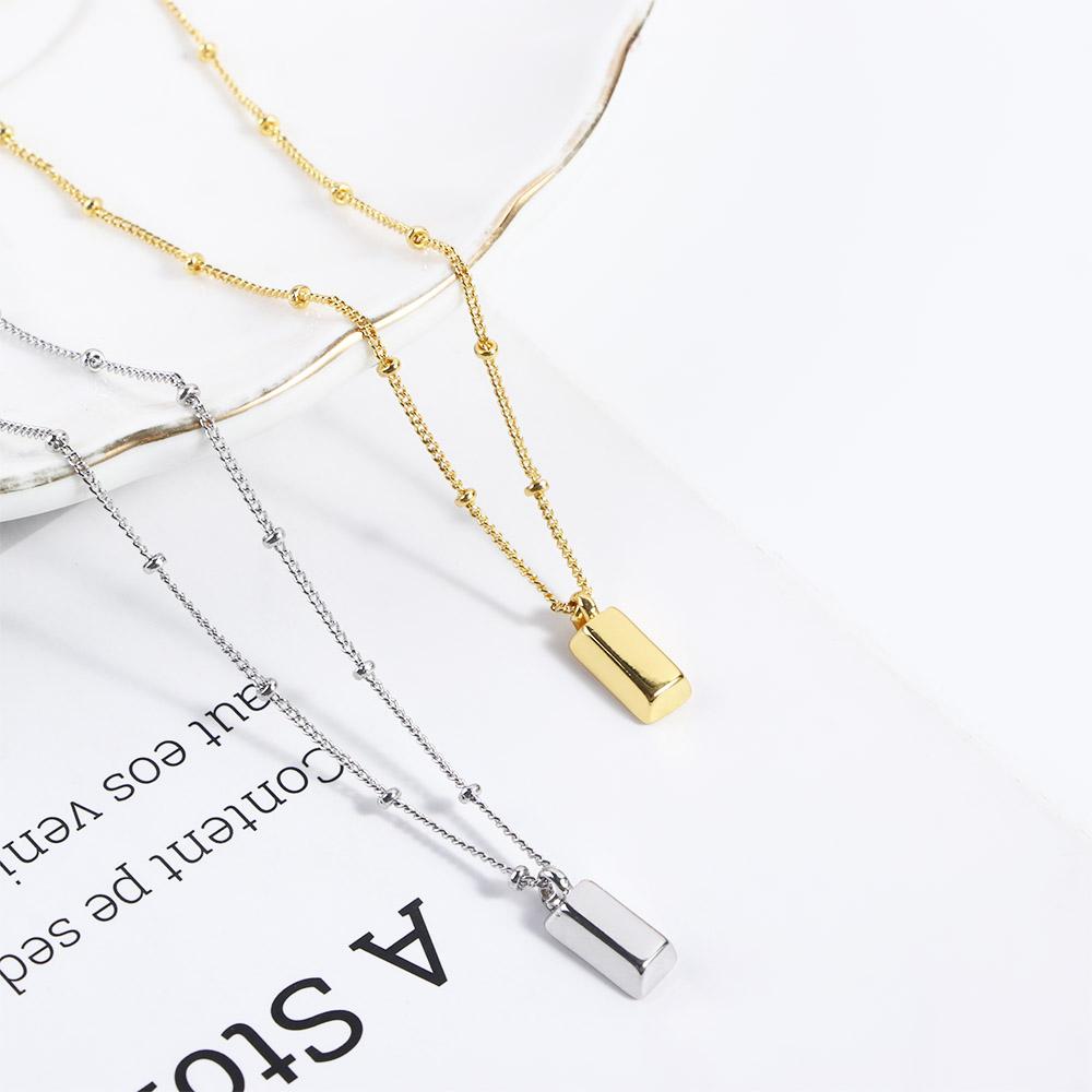 Gift Female Jewelry Sparkly Ultra Thin Gold Bar Choker Women Necklace Clavicle Chain Korean Style