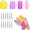 28pcs/set Self-Grip Hair Rollers Heatless Hair Curlers No Heat Hair Bangs Volume Self-adhesive Hook Curlers DIY Styling Tools