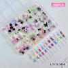 12 Grids Colorful Bowknot Set Resin Ribbon Nail Art Accessories Decoration DIY Manicure Mini Nail Gems