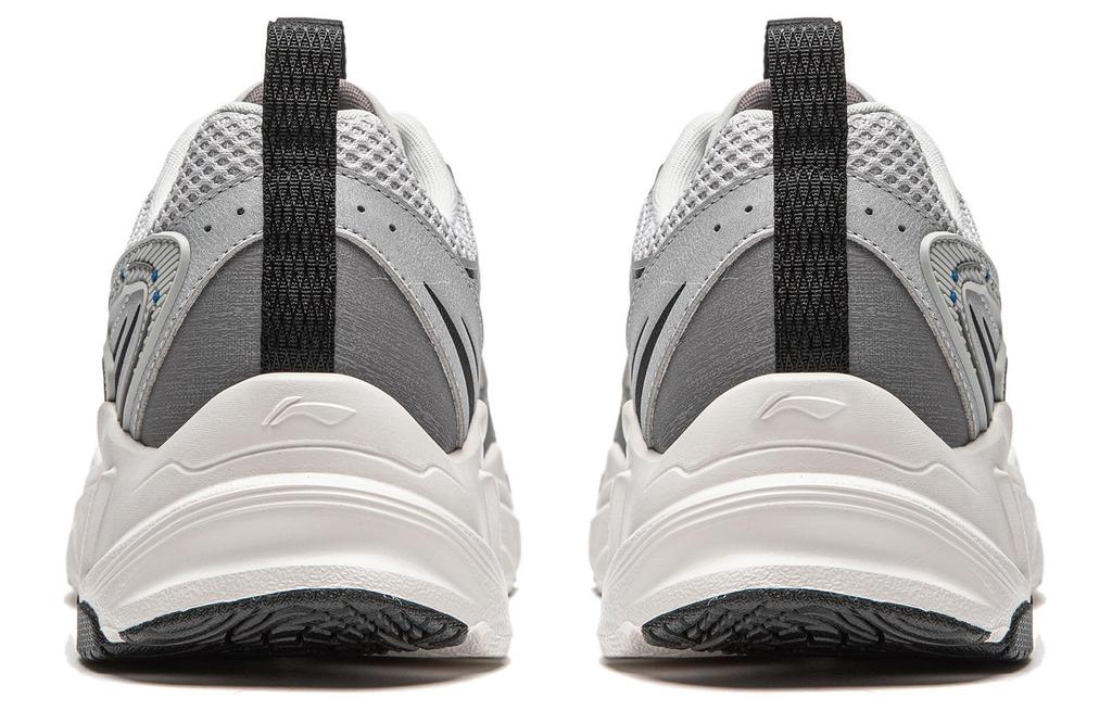 Li Ning Мужские повседневные кроссовки Meteor с низким верхом, серебристо-серые, AGCU121-2
