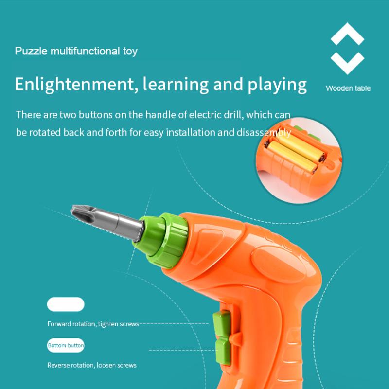 316 шт., детские 3D-сверла, гайки, головоломки, игрушки, ролевые игры, инструмент, дрель, игровой дом, строительные блоки, разборка, сборка, детская дрель, детские игрушки