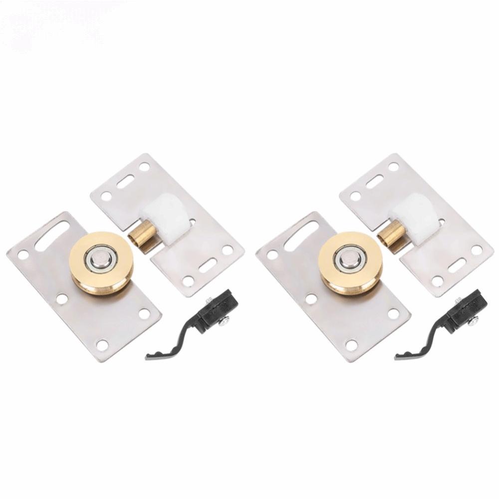 2pcs Smooth Sliding Door Wheel 30mm Wheel Diameter Wardrobe Door Roller  Closet Door