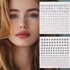 Набор из 165 наклеек для макияжа лица Diamond: Кристаллические акриловые драгоценные камни и наклейки