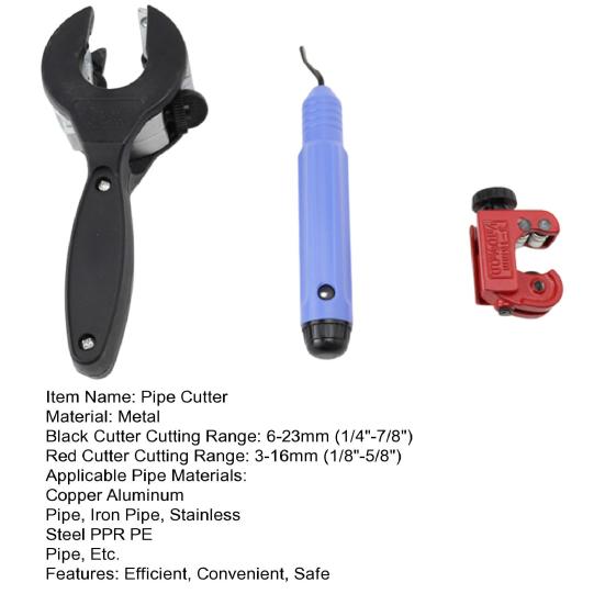 Набор труборезных инструментов для быстрой резки одной рукой с инструментом для снятия заусенцев. Аксессуар для работы дома для 1/8"-5/8" 1/4"-7/8" нержавеющей стали меди алюминия пластика