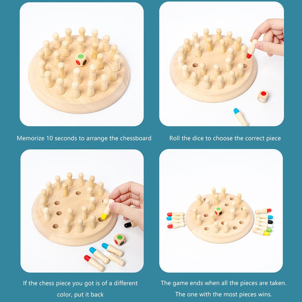 Радужная деревянная настольная игра для запоминания, игра-головоломка на сопоставление цветов, развивающая обучающая игрушка для малышей