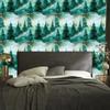 Sea Ink, Turquoise and Celadon Wallpaper for Living Room and Bedroom 50x1000