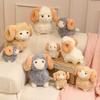 Cute Curly Horn Ram Sheep Plush Toy Squishy Fluffy Stuffed Animal Lamb Doll In White Grey Beige For Birthday Gift Home Decor