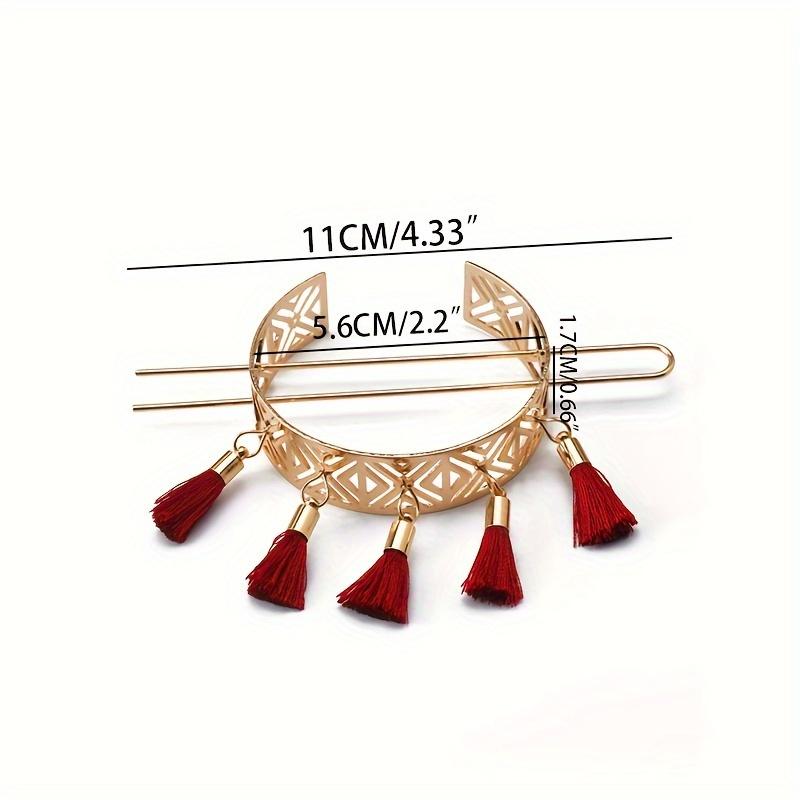 [Retro Tassel] Floral Hollow Retro Tassel Hairpins | Hair Accessories