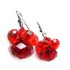 [J3583] - Красные дизайнерские серьги «Минералия»