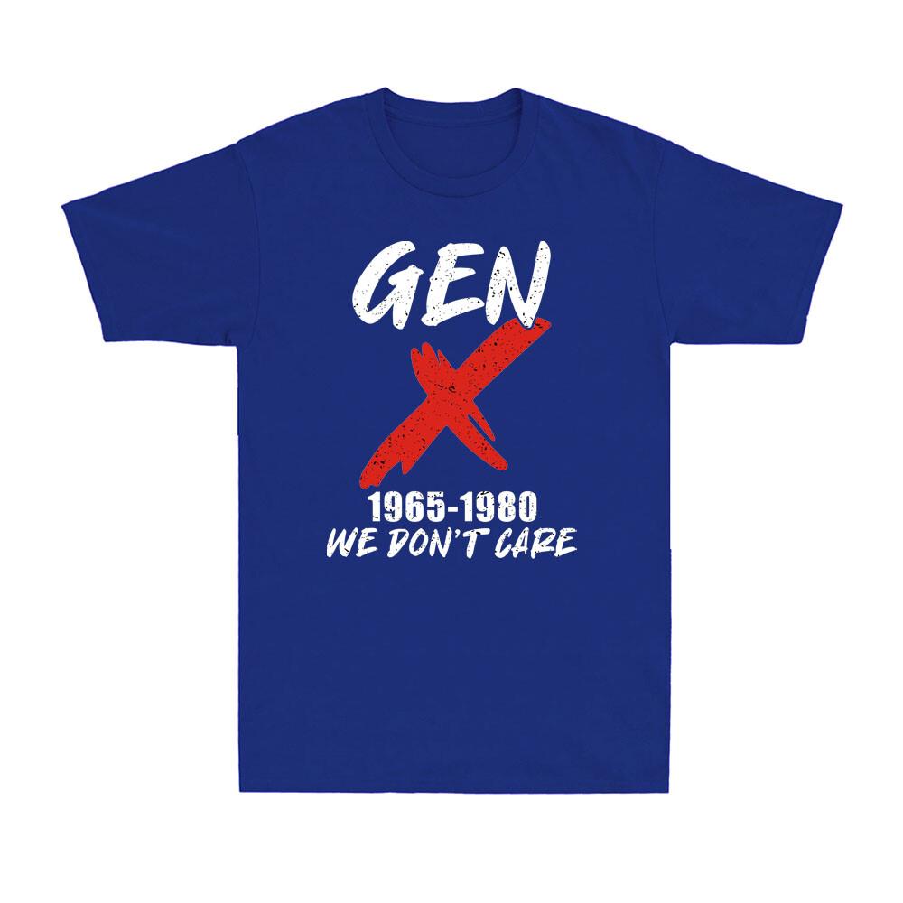 Поколение X Gen X 19651980 Нам Плевать Смешная Саркастичная Винтажная Унисекс Футболка