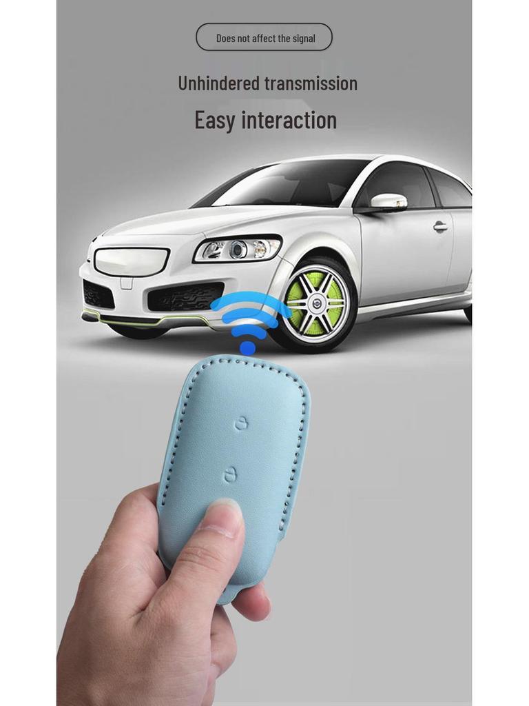 Geely New Galaxy Starship 7 EM-i Macaron Green Key Case with Buckle for L6L7 e5 e8 Cars