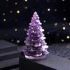1Pc Natural Stone Crystal Resin Christmas Tree For Home Decor, Bring Good Luck, Healing, And Energy Balance