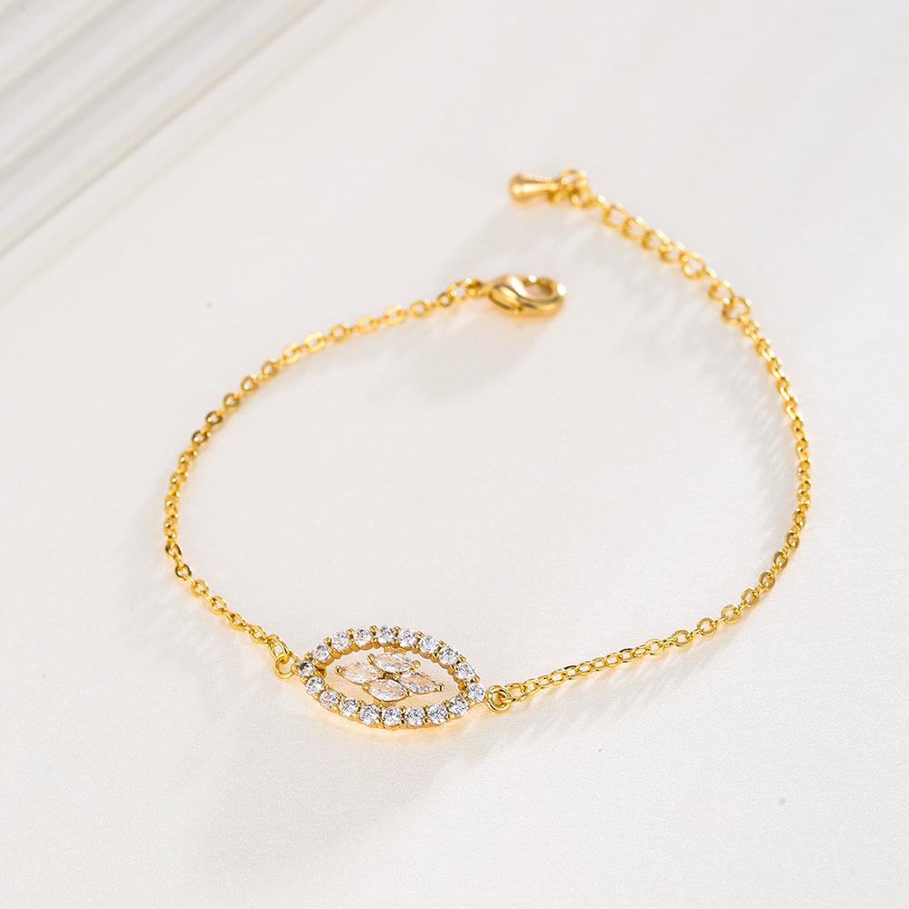 Новый ювелирный браслет, медный браслет с инкрустацией цирконом, браслет для пар