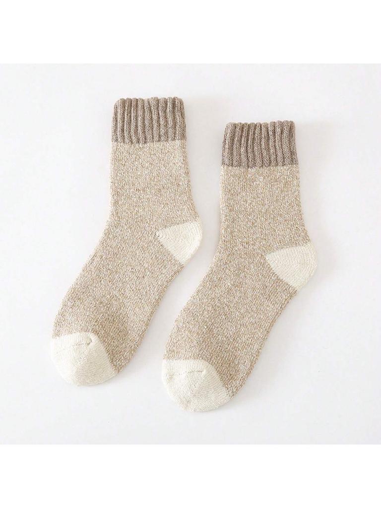 Wool Socks Men Thick Winter Cashmere Vintage Harajuku Style Long Warm Sock Comfortable Male Husband Gift