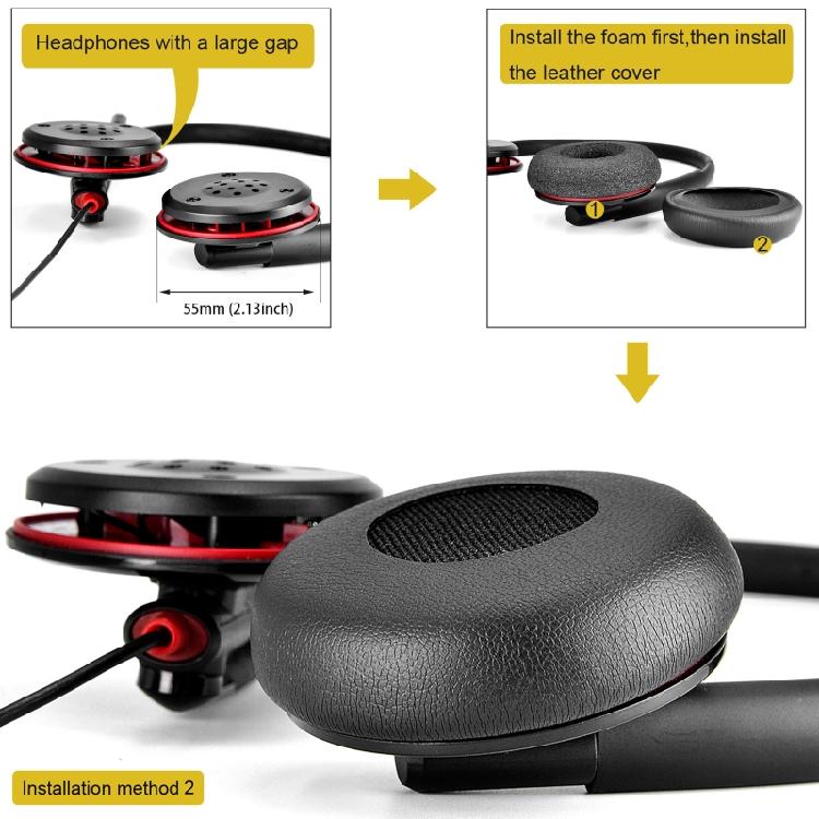 Премиальные амбушюры из пены с эффектом памяти для наушников Plantronics W440 с дополнительно прочным покрытием