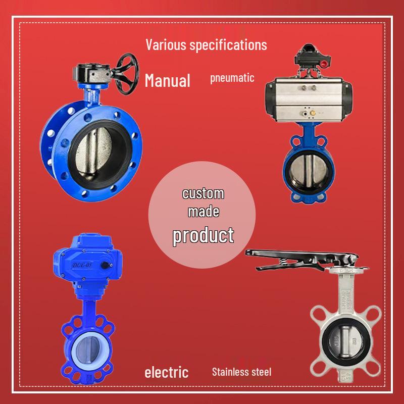 Valve D71/D371XP-10 Manual Rubber-Sealed Butterfly Water Flow Control Valve