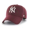 47 Бейсболка Snapback MVP New York Yankees Темно-бордовая