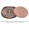 Ahvqevn Guitar Wooden Soundhole Soundhole Cover Block Feedback Buffer EQ Mahogany Wood для акустической гитары в стиле фолк 1,