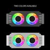 Охладитель оперативной памяти 4-контактный PWM/5V 3-контактный ARGB радиатор для оперативной памяти 1000-4500+ об/мин с двумя 120-мм вентиляторами для охлаждения DDR4 DDR5
