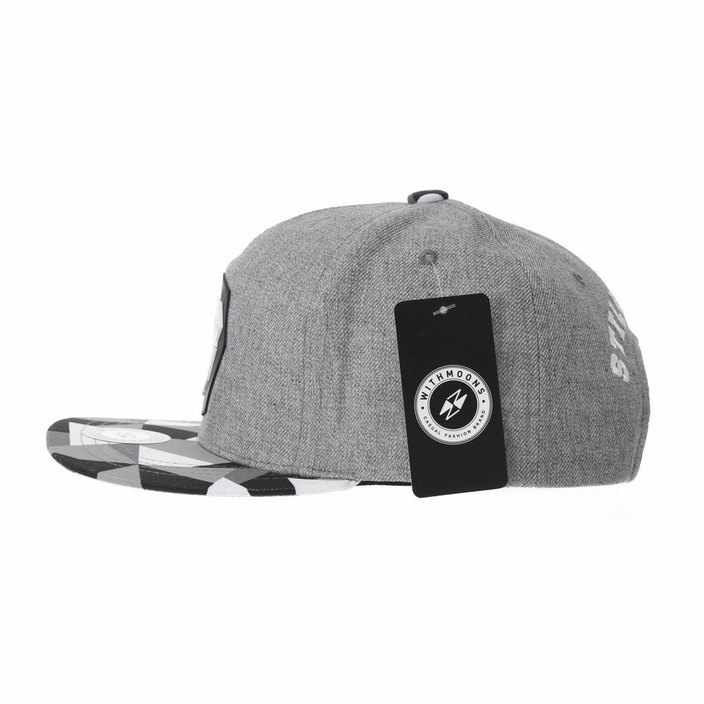 Lion Cotton Straight Adjustable TR2938 [Withmoons] Hat, 100% Cap, Size, (Grey)