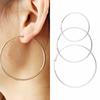 Vogue Loop Earrings Gift Minimalist Huggie Large Jewelry Big Round Dangle Hoop Thin Metal Accessories