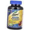 Chewable Vitamins for Men, Alive! Men's Gummy Multivitamin Zero Sugar, 50tab Peach (36344152)