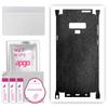 apgo Protective Skin Sticker for the Back+sides Compatible with Samsung Galaxy Note 9, Full Wrap Film, Foil, Vinyl - Pattern Black Leather